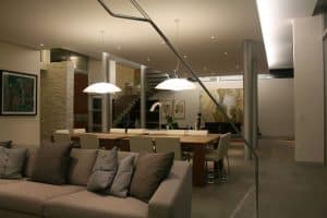 Oakland Professional Lighting Design Company Private Residence 1 Dining and Living Area client 300x200